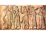 Relief from `Black Obelisk` of Shalmaneser III of Assyria showing a deputation sent by Jehu, king of Israel.